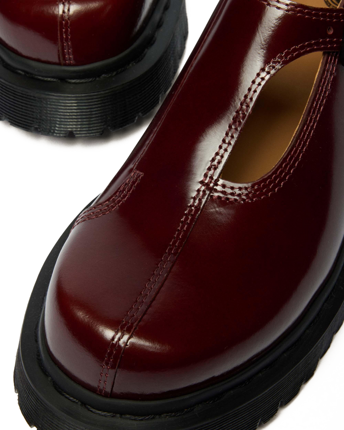 Rejena Mary Jane Lacquered Leather Shoes - view 2