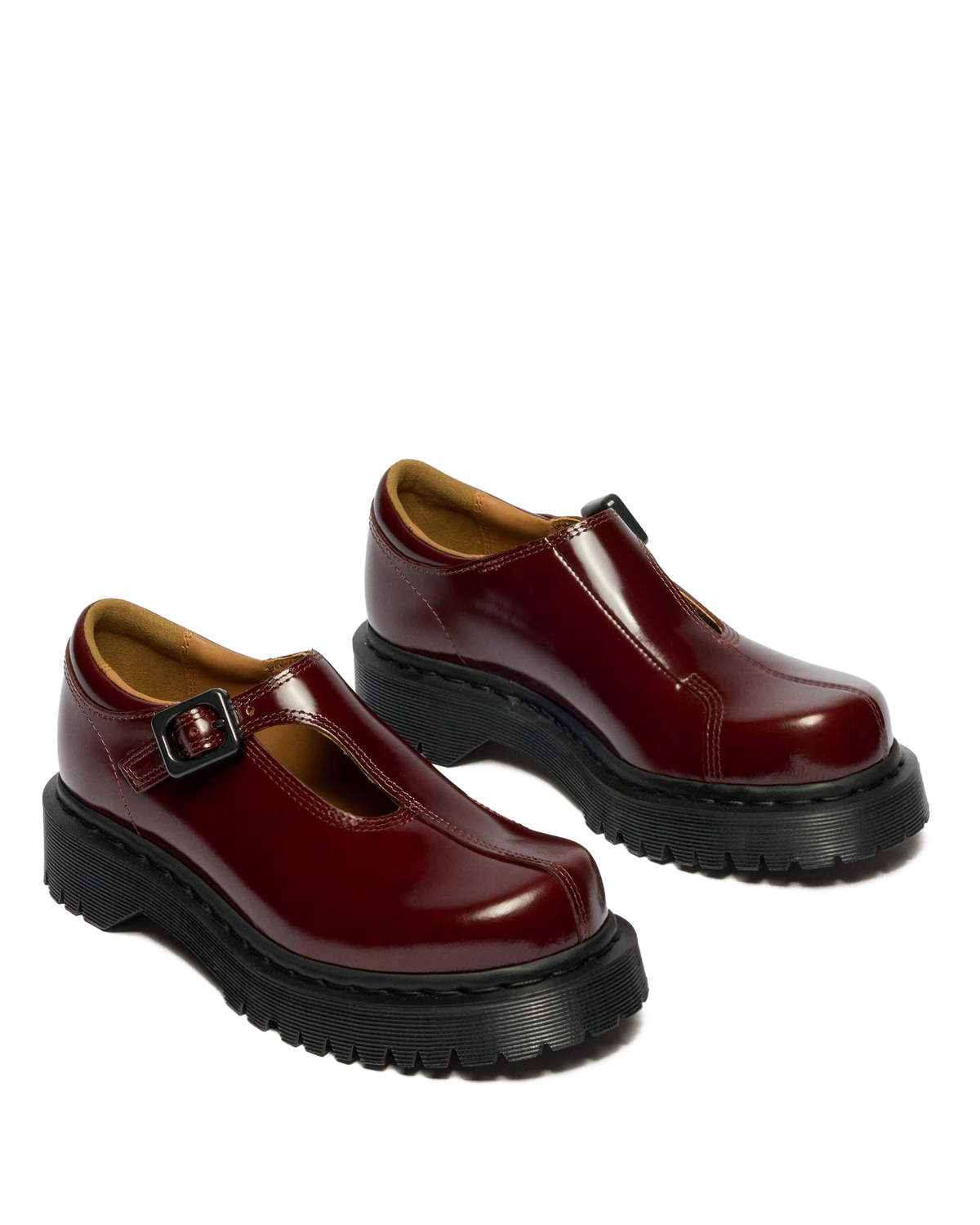 Rejena Mary Jane Lacquered Leather Shoes - view 4