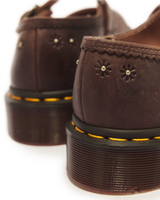Mary Jane Flower Crazy Horse Leather Shoes - view 8