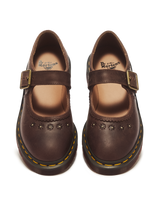 Mary Jane Flower Crazy Horse Leather Shoes - view 4