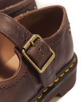 Mary Jane Flower Crazy Horse Leather Shoes - view 3