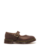 Mary Jane Flower Crazy Horse Leather Shoes - view 1