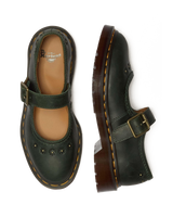 Mary Jane Flower Crazy Horse Leather Shoes - view 3
