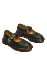 Mary Jane Flower Crazy Horse Leather Shoes - view 4