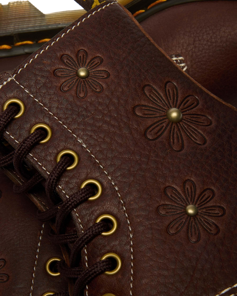 1460 Pascal Flower Grizzly Leather Boots - view 2