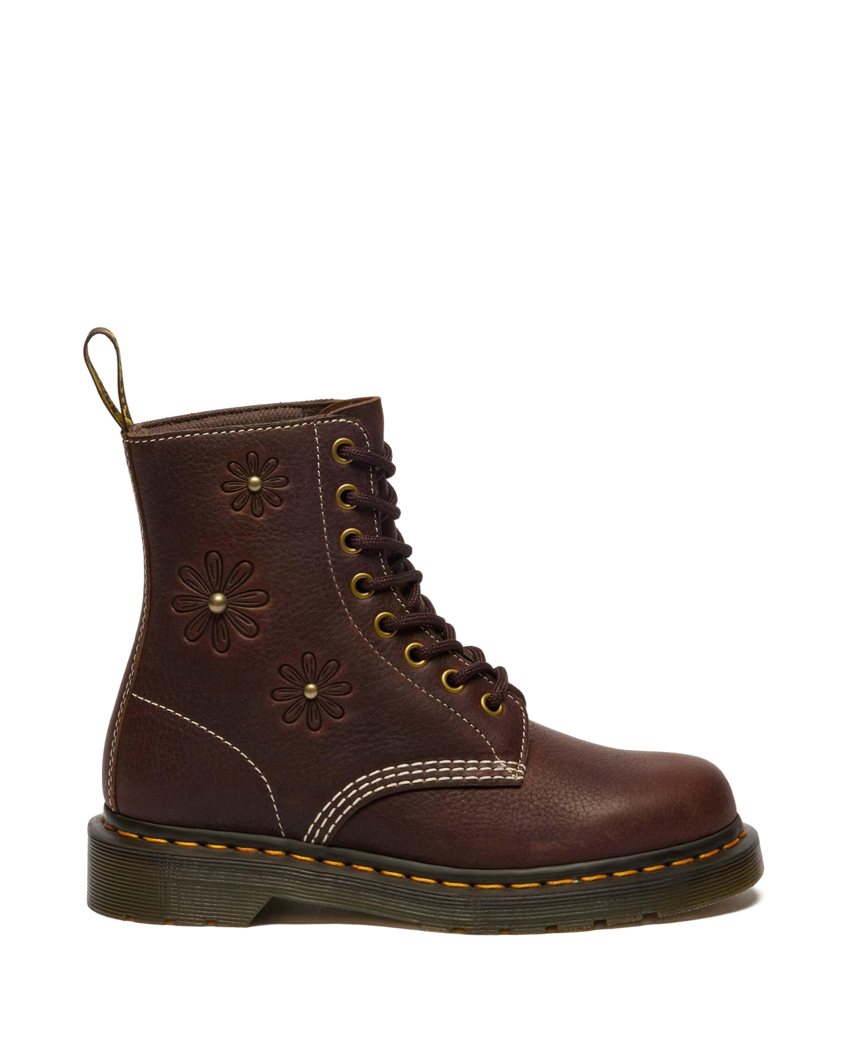 1460 Pascal Flower Grizzly Leather Boots - view 1