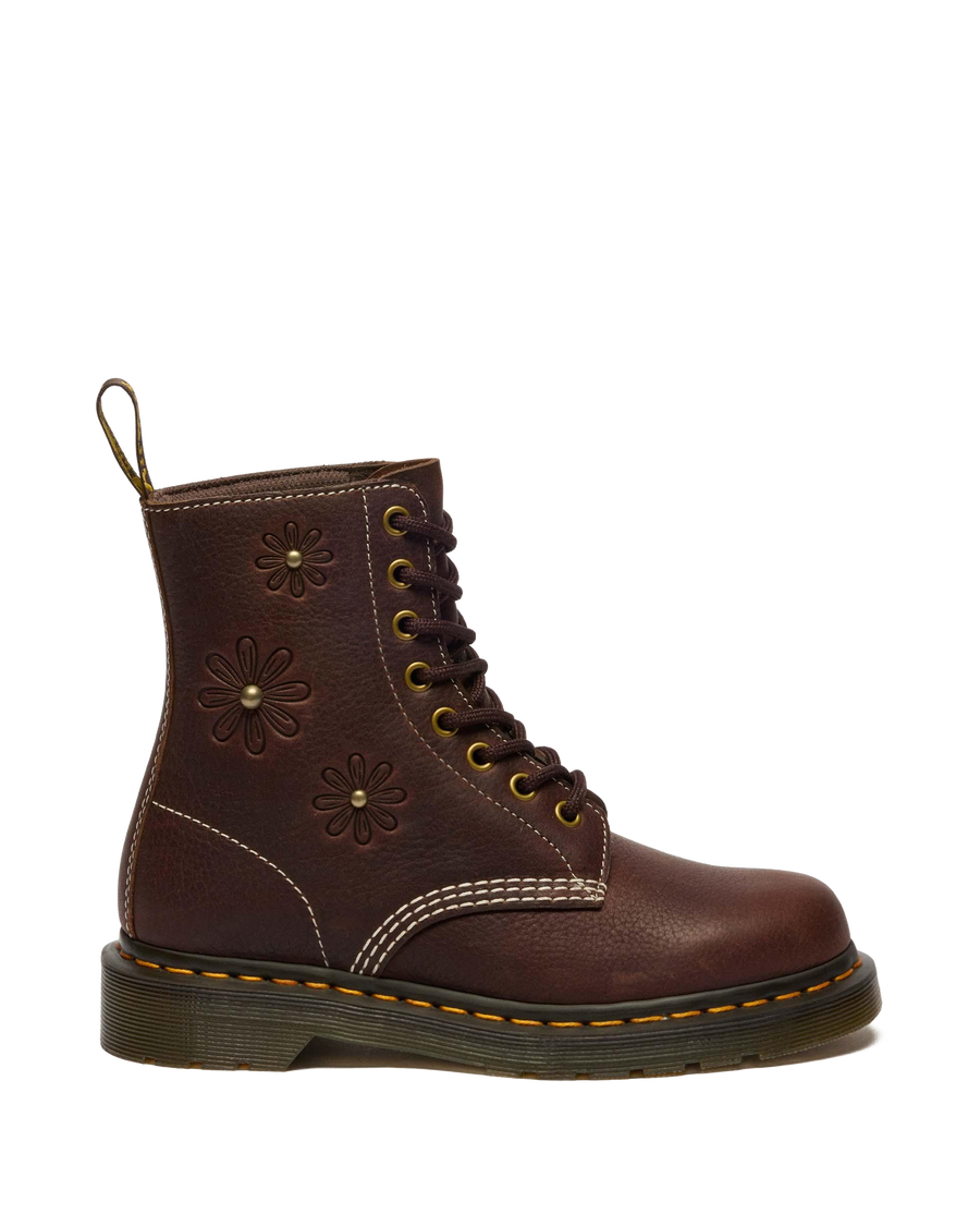 1460 Pascal Flower Grizzly Leather Boots - view 1