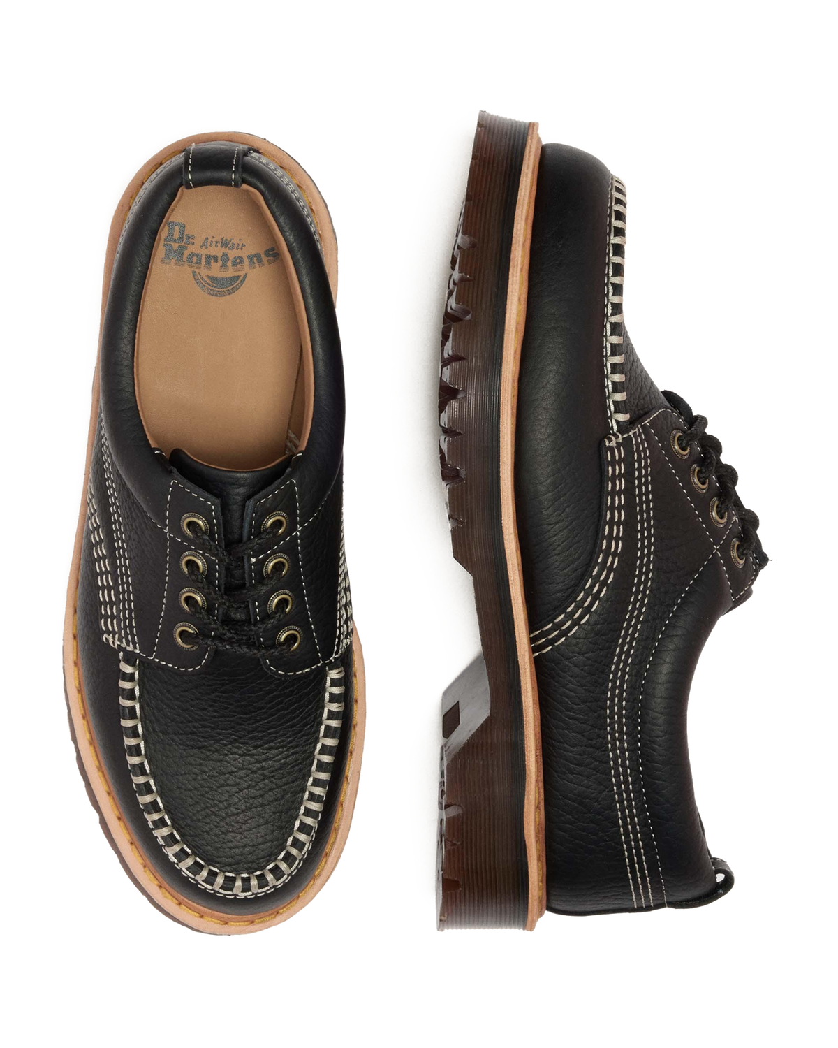 Lowell Wild Grain Leather Moc Toe Shoes - view 3