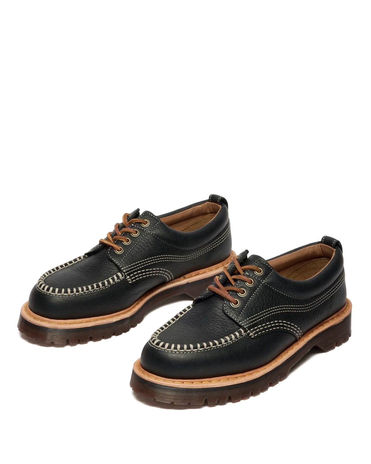 Lowell Wild Grain Leather Moc Toe Shoes - view 8