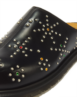 San Studded Leather Mules - view 3