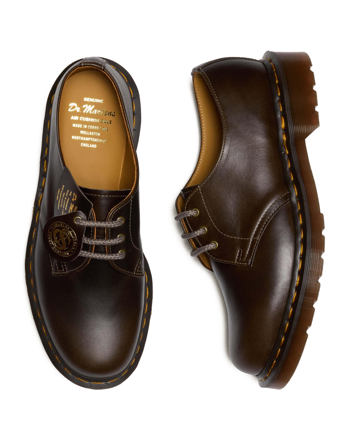 1461 Made In England Classic Calf Leather Shoes - view 3