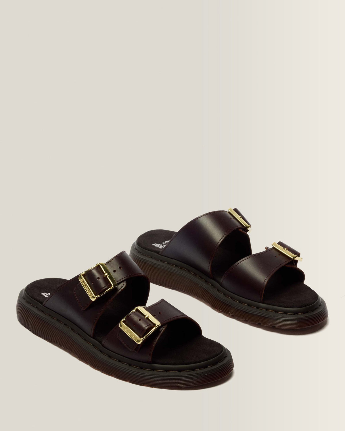 Josef Two Strap Atlas Leather Sandals - view 4