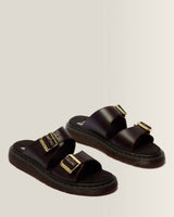 Josef Two Strap Atlas Leather Sandals - view 4