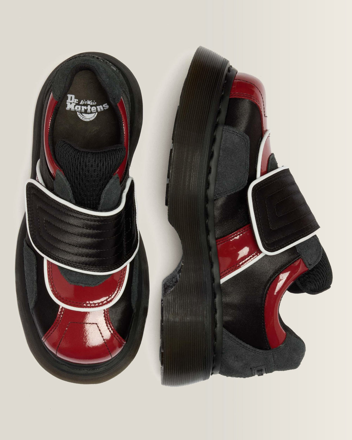 Buzz Strap Mixed Material Shoes - view 3