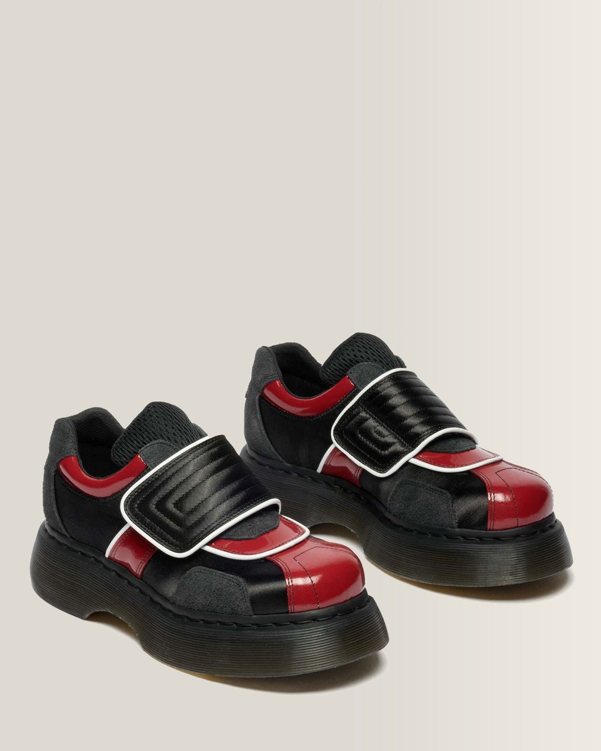 Buzz Strap Mixed Material Shoes - view 4