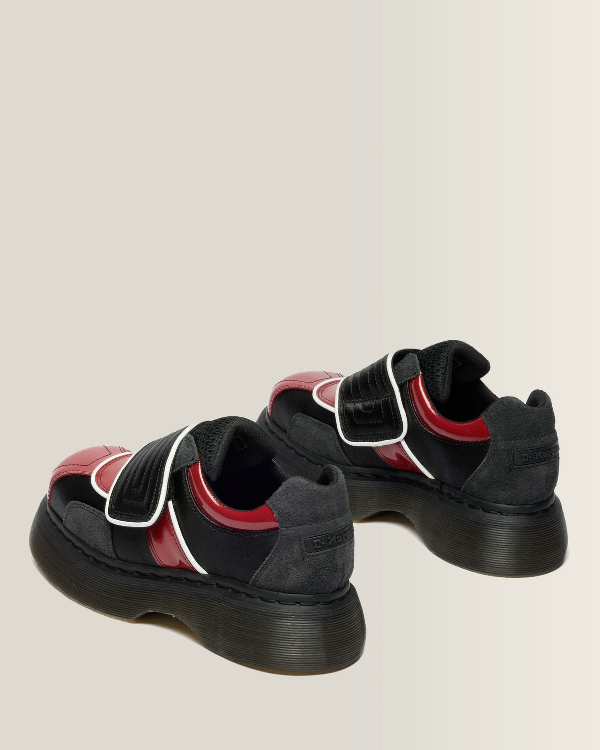 Buzz Strap Mixed Material Shoes - view 5