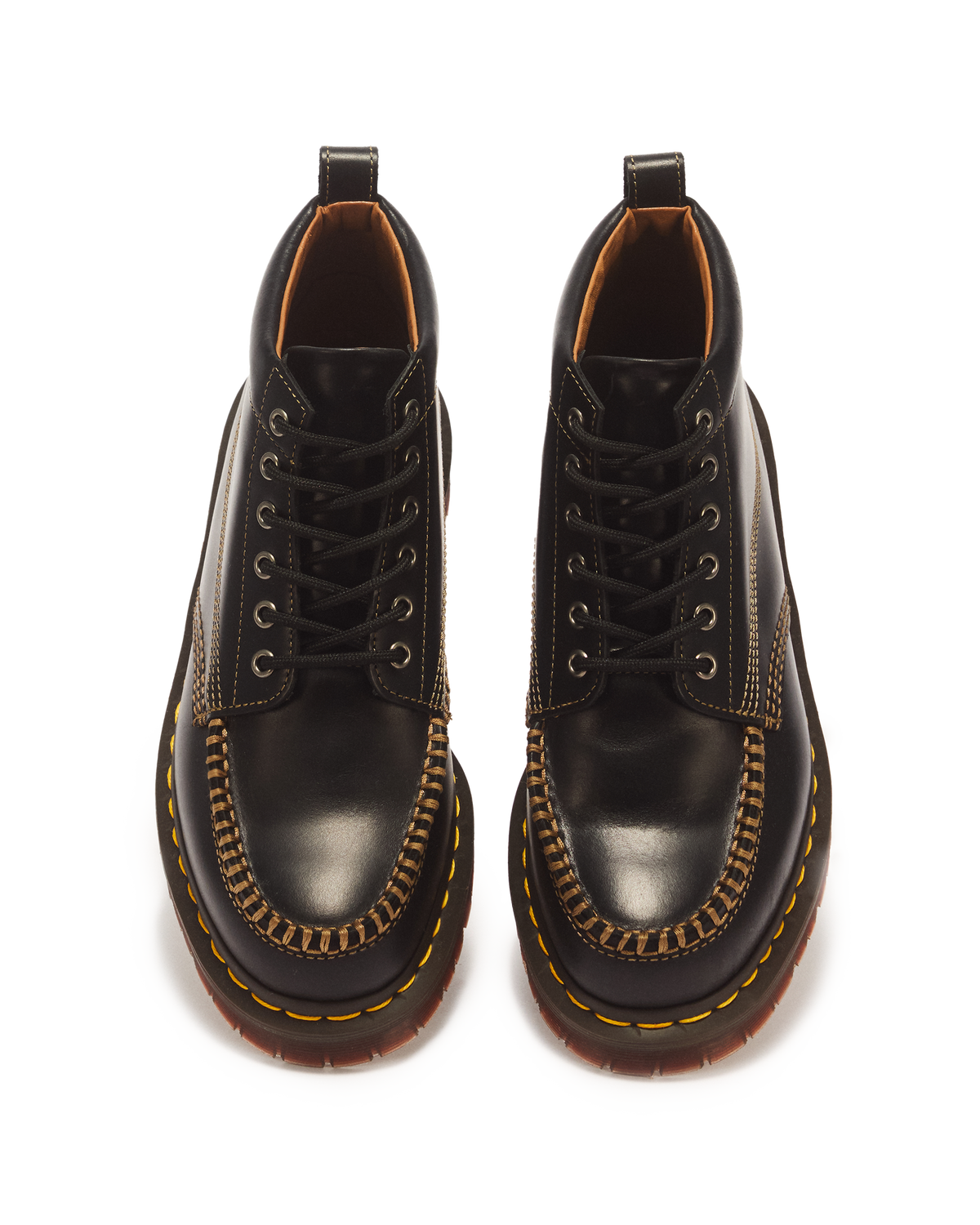 LOWELL CHUKKA MOC TOE LEATHER ANKLE BOOTS - view 5