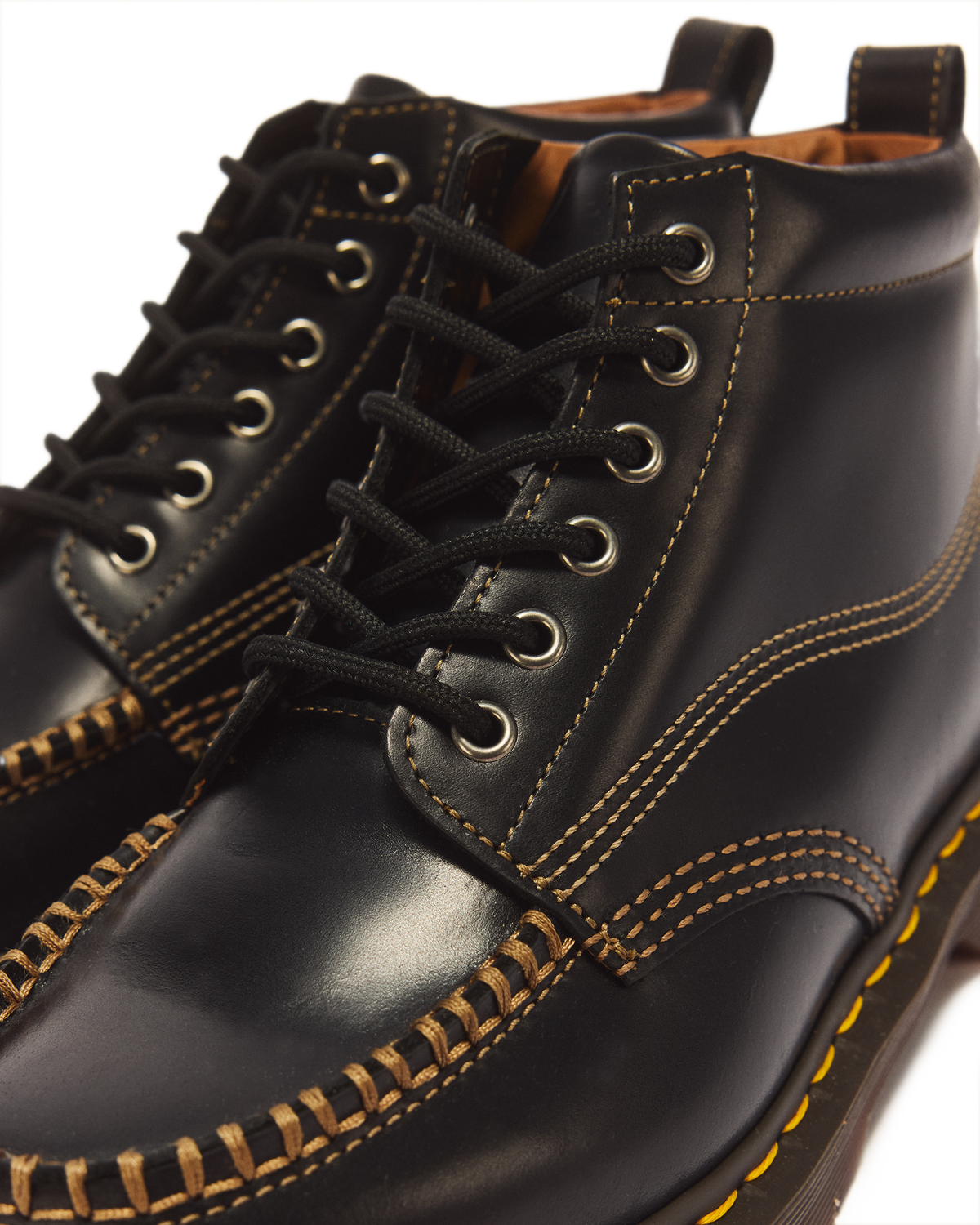 LOWELL CHUKKA MOC TOE LEATHER ANKLE BOOTS - view 9
