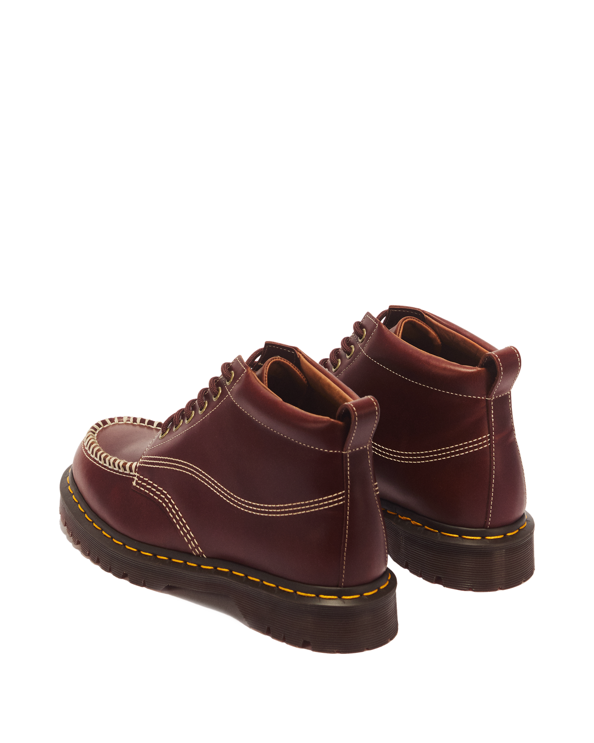 LOWELL CHUKKA MOC TOE LEATHER ANKLE BOOTS - view 6