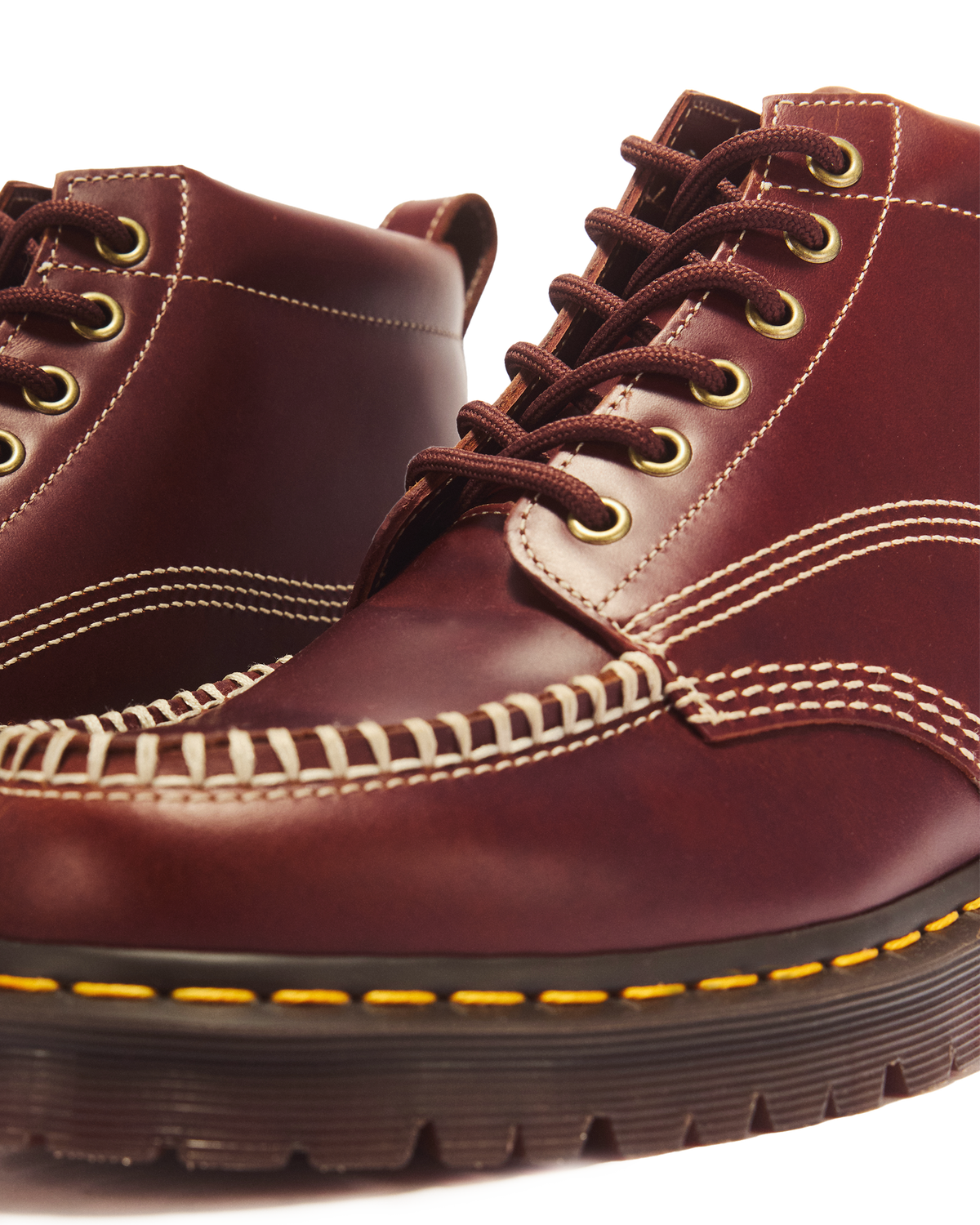 LOWELL CHUKKA MOC TOE LEATHER ANKLE BOOTS - view 8