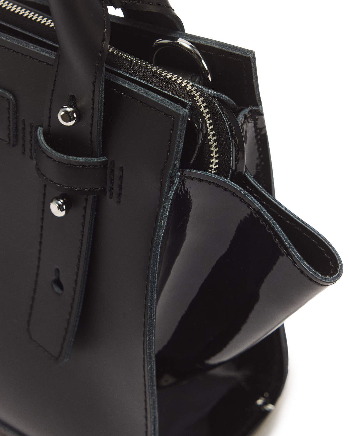 Small Leather Tote Bag - view 3
