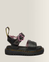 Toddler Marlowe II Glitter Heart Leather Strap Shoes - view 1