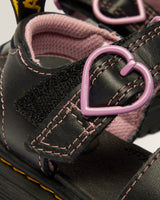 Toddler Marlowe II Glitter Heart Leather Strap Shoes - view 2