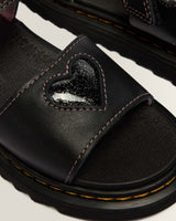 Junior Marlowe II Glitter Heart Leather Strap Shoes - view 7