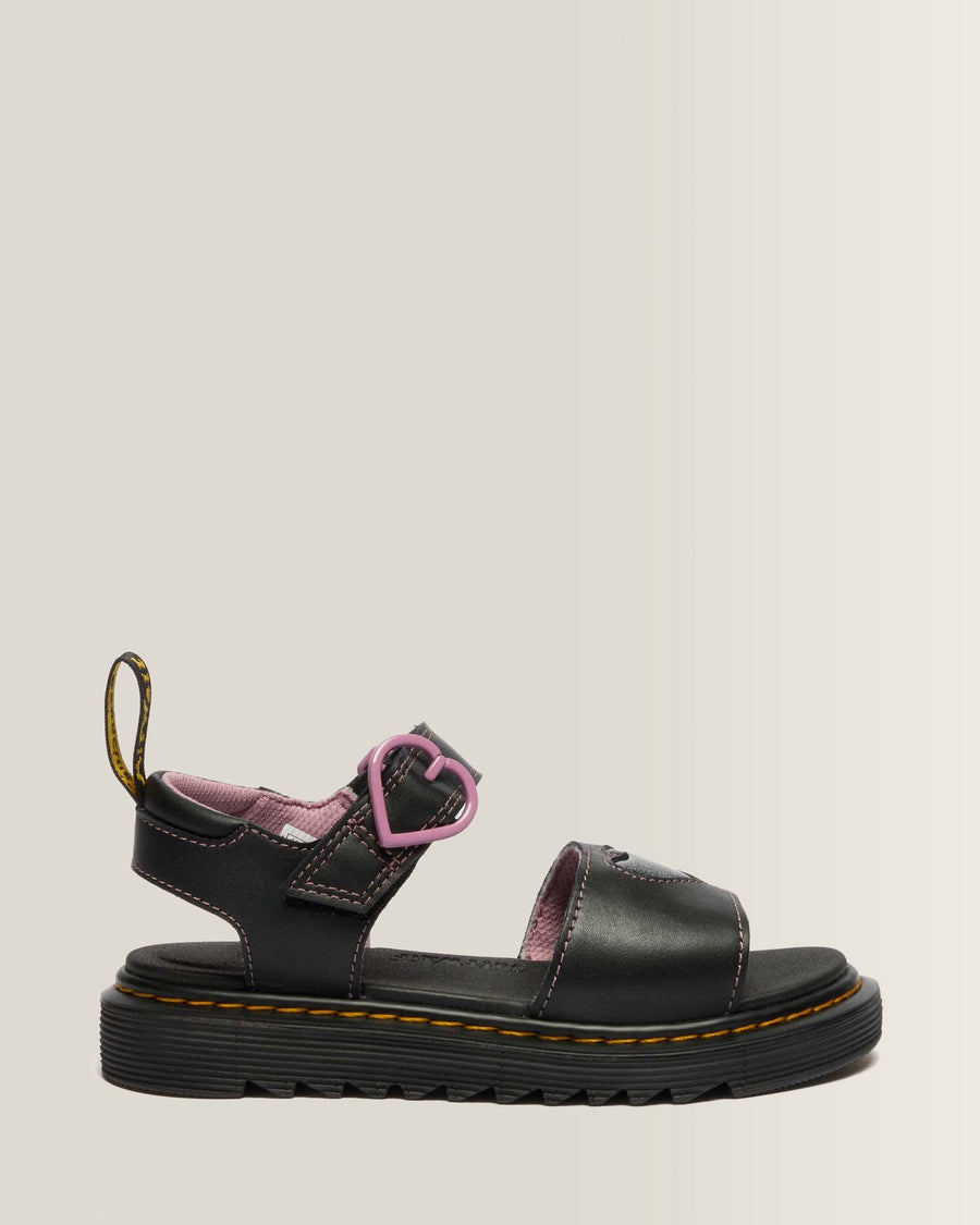 Junior Marlowe II Glitter Heart Leather Strap Shoes - view 1