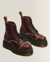 Sinclair Flower Grizzly Leather Platform Boots - view 4