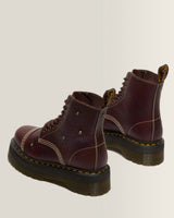 Sinclair Flower Grizzly Leather Platform Boots - view 5