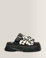 Mattison Slide Dalmatian Hair On Leather Sandals - view 1