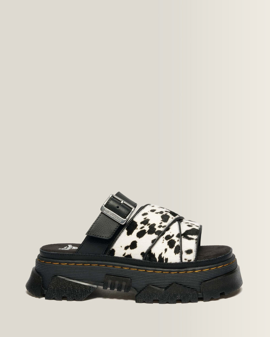 Mattison Slide Dalmatian Hair On Leather Sandals - view 1