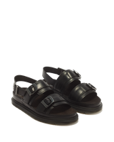 San Two Strap Leather Sandals - view 5