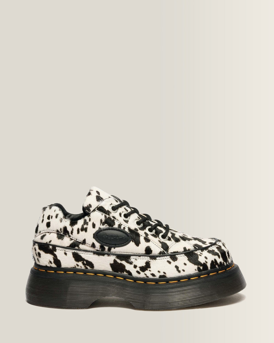 Buzz 5-Eye Dalmatian Hair On Leather Shoes - view 1