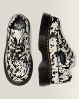 Buzz 5-Eye Dalmatian Hair On Leather Shoes - view 3