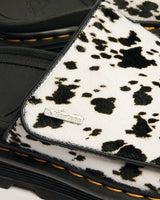 Zebzag Dalmatian Hair On Leather Platform Slides - view 2