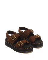 Zebzag Nubuck Platform Sandals - view 5