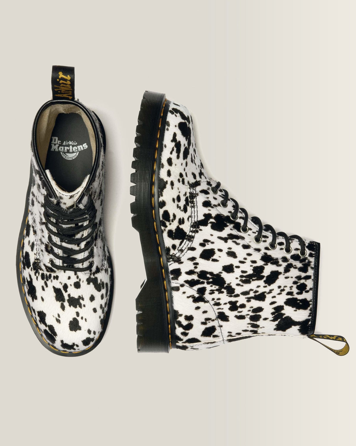 1460 Bex Dalmatian Hair On Leather Boots - view 3