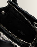 Extra Small Dalmatian Hair On Leather Tote Bag - view 6