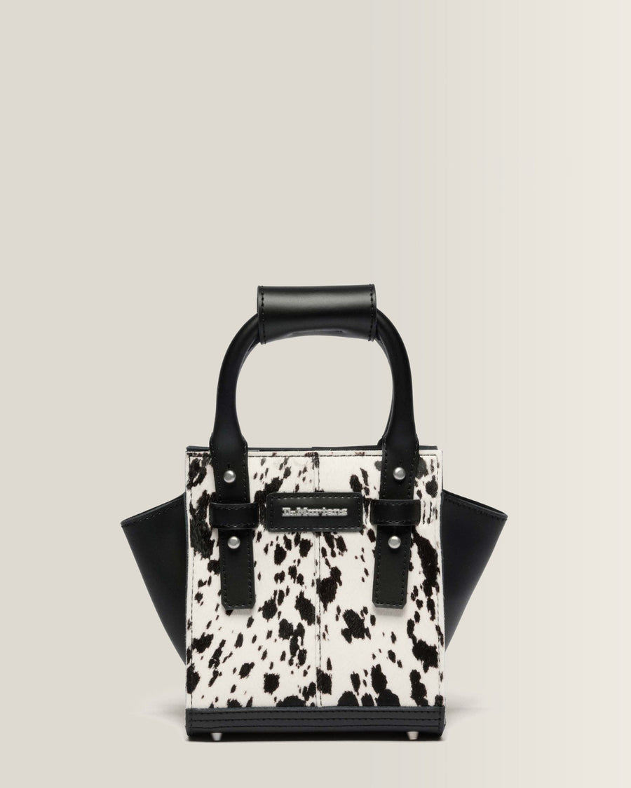Extra Small Dalmatian Hair On Leather Tote Bag - view 1