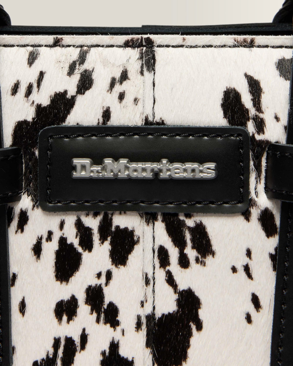 Extra Small Dalmatian Hair On Leather Tote Bag - view 4