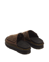 Zebzag Flower Crazy Horse Leather Slides - view 6