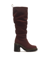 Kasey Suede Knee High Heeled Boots - view 1