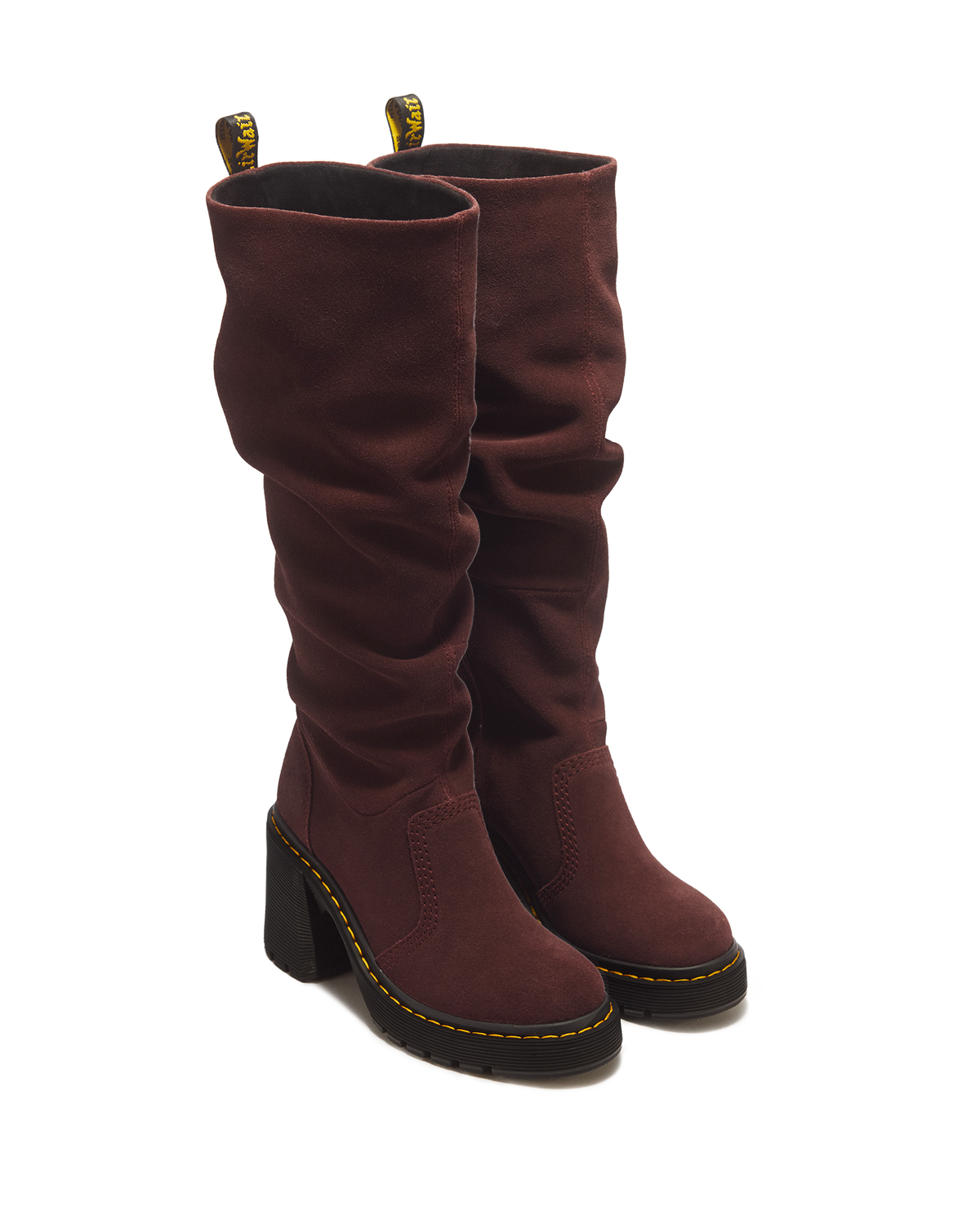 Kasey Suede Knee High Heeled Boots - view 5