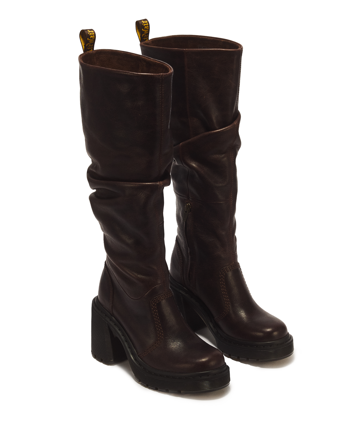Kasey Kinsley Leather Knee High Heeled Boots - view 5