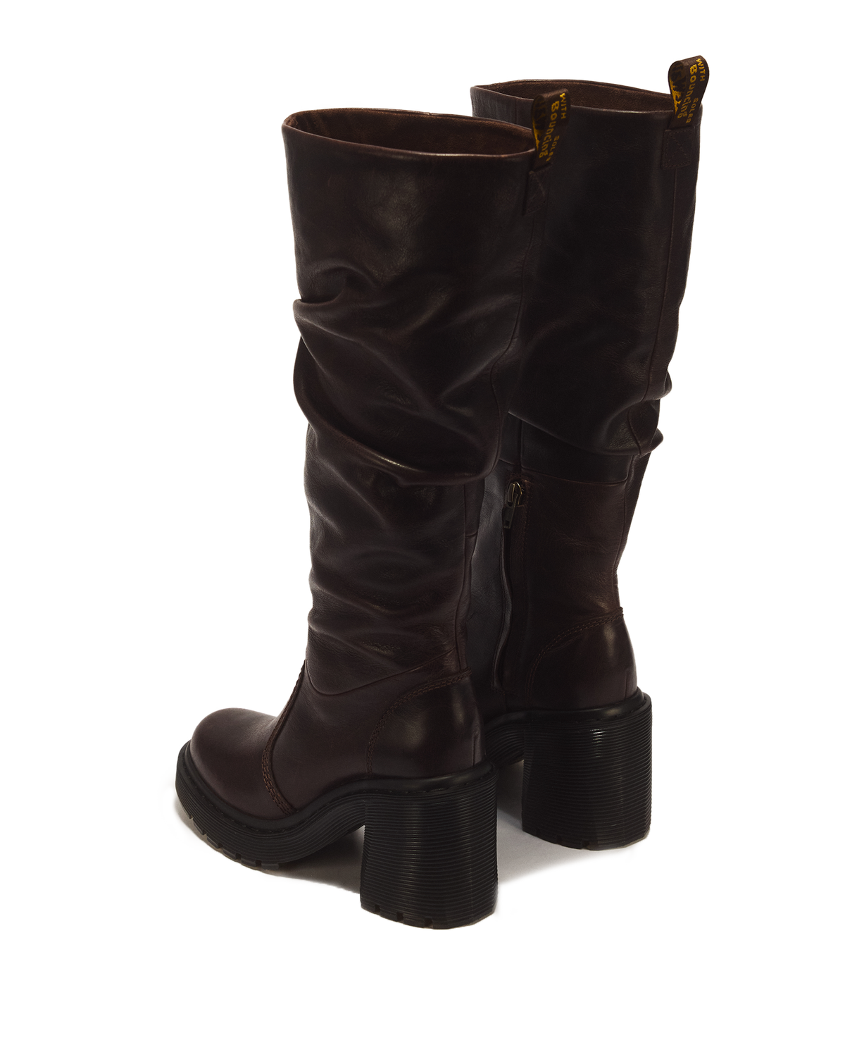 Kasey Kinsley Leather Knee High Heeled Boots - view 6
