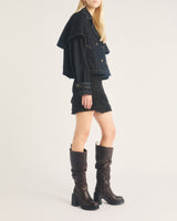 Kasey Kinsley Leather Knee High Heeled Boots - view 2