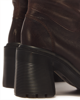 Kasey Kinsley Leather Knee High Heeled Boots - view 8