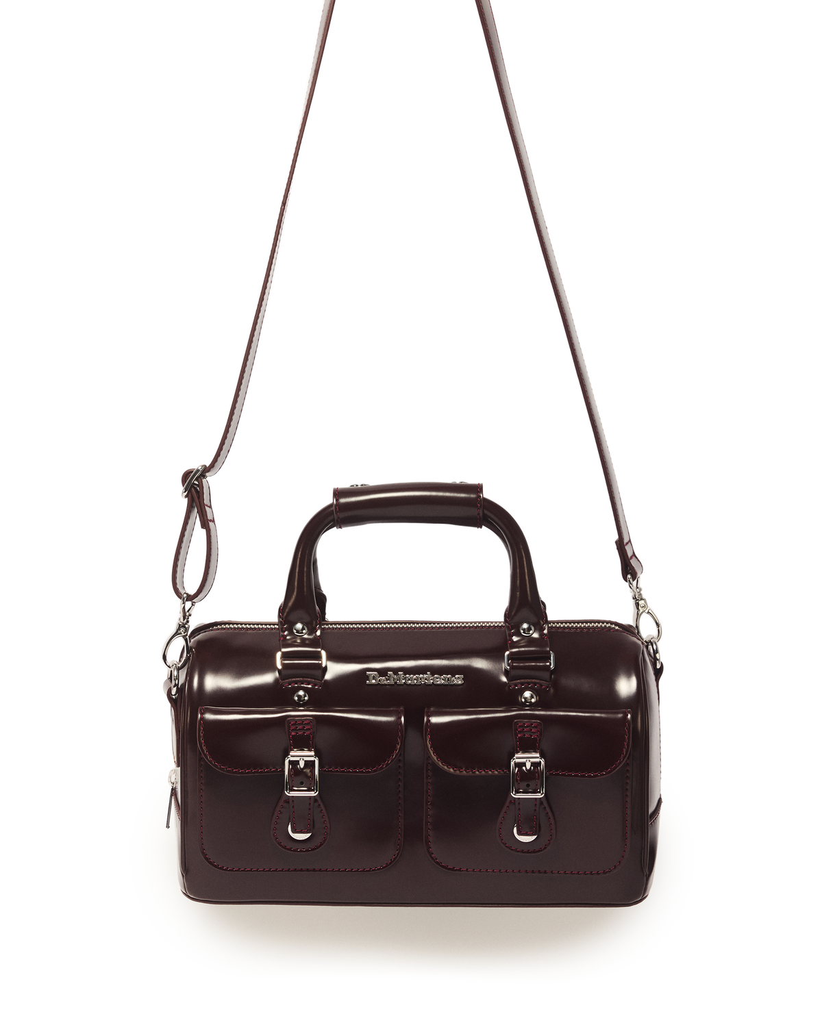 Top Handle Rub Off Leather Bag - view 4